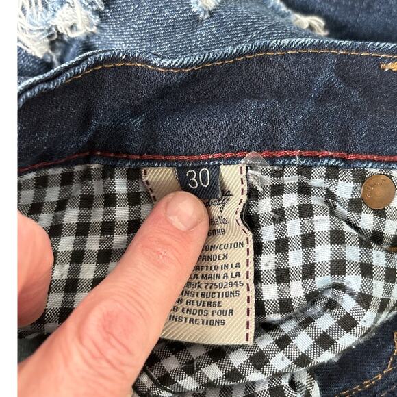 Cult of Individuality Boot Cut Jeans Womens Size 30 Dark Wash - Picture 7 of 10